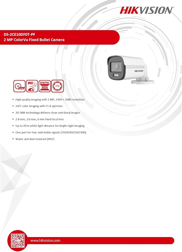 Cam color.v outdoor HIKVISION 5M - الصورة 3