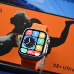 smart watch X8 Ultra - اكس 8 الترا سمارت ووتش لون اورنج