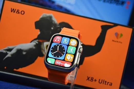 smart watch X8 Ultra - اكس 8 الترا سمارت ووتش لون اورنج