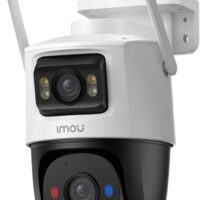 كاميرا مراقبة IMOU Cruiser Dual 2 واي فاي بدقة 6 ميجابكسل (3MP+3MP) بعدسة مزدوجة، رؤية ليلية ملونة 360°، دعم Alexa، مقاومة للماء للمنزل والخارج